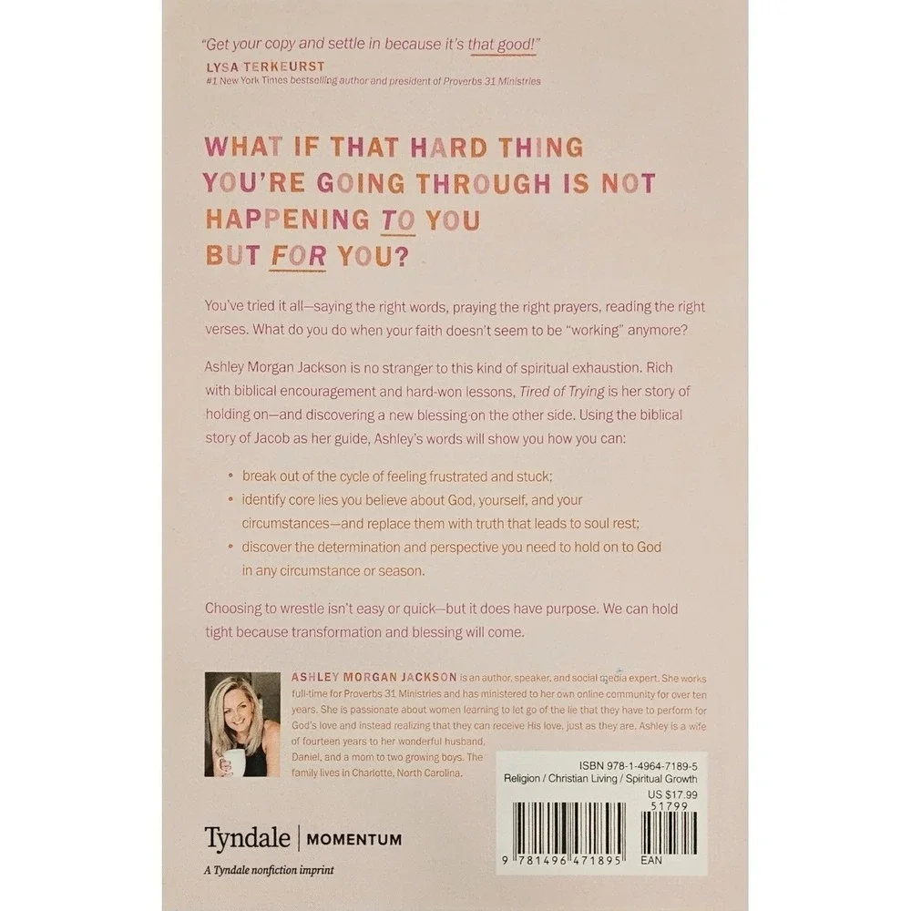 Tired of Trying Ashley Morgan Jackson Christian Living Spiritual Growth Book‎